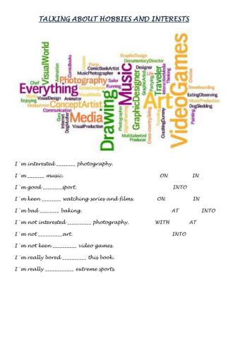 Talking about hobbies and interests