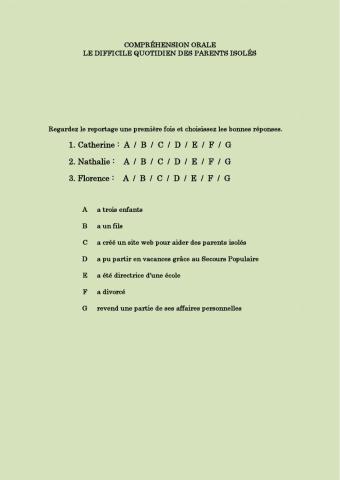 Le difficile quotidien des parents isolés