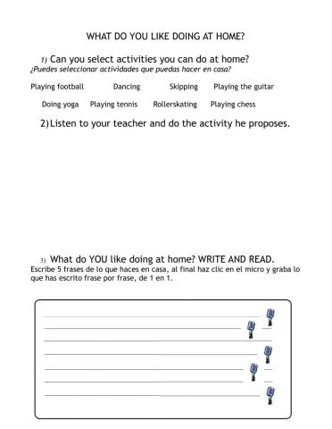 What do you like doing? Hobbies