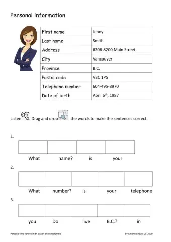 Personal information