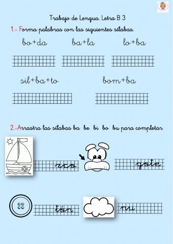 La letra b