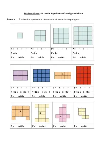 Périmètre des figures de base