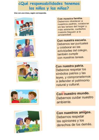 Responsabilidades de los niños