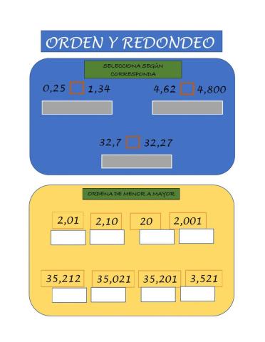 Ubicación y Redondeo