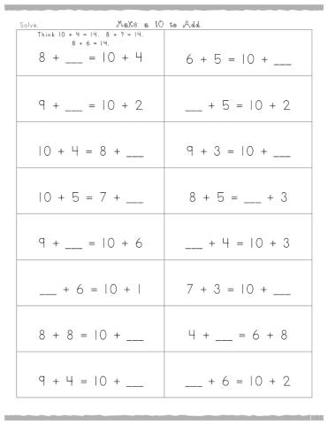 Събиране и изваждане до 20 с преминаване
