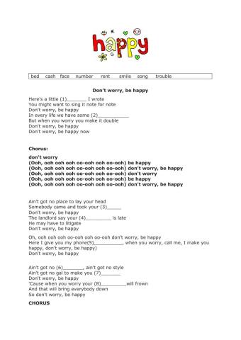Song -Don't worry, be happy-