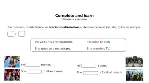 Weekly activities. Part 2