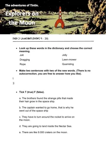 Tintin Reading comprehension 2