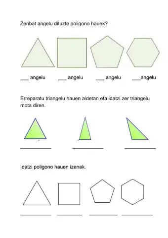 Poligonoak eta triangelu motak