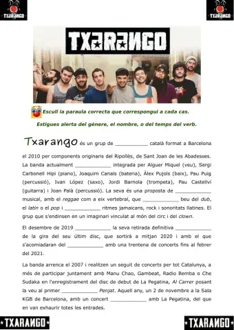 Troba la paraula correcta - Txarango