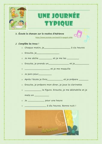 Ma journée typique