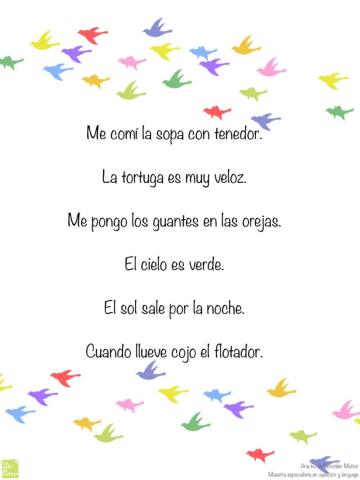 Lee las frases, encuentra los errores y vuelve a escribir las frases corregidas.