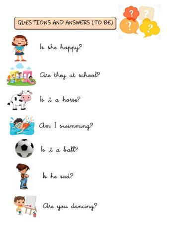 Questions and answers (To Be)