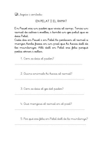 Comprensó En Pelat i en Ramat