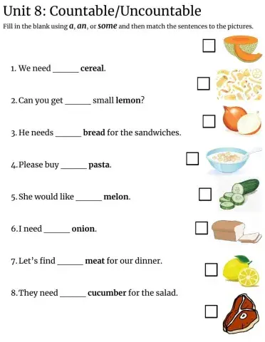 Unit 8: Countable-Uncountable