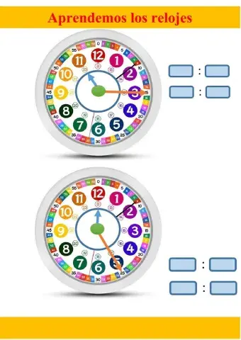 Aprender las horas inicial