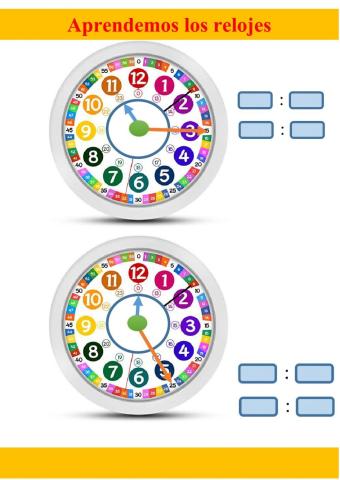 Aprender las horas inicial