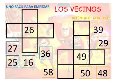 Los vecinos de la tabla del 100