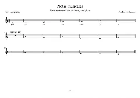 Notas musicales