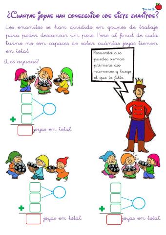 ¿Cuántas joyas tienen los enanitos?