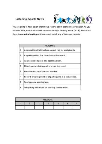 Listening: Sports News