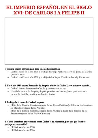 El imperio español en el S.XVI