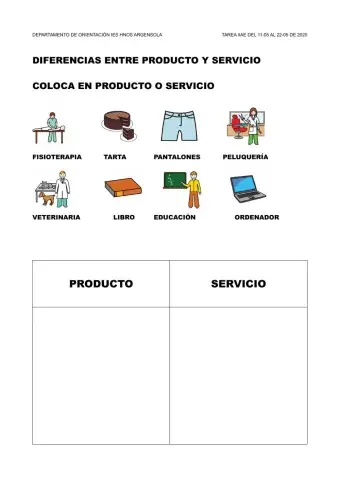 Producto - servicio