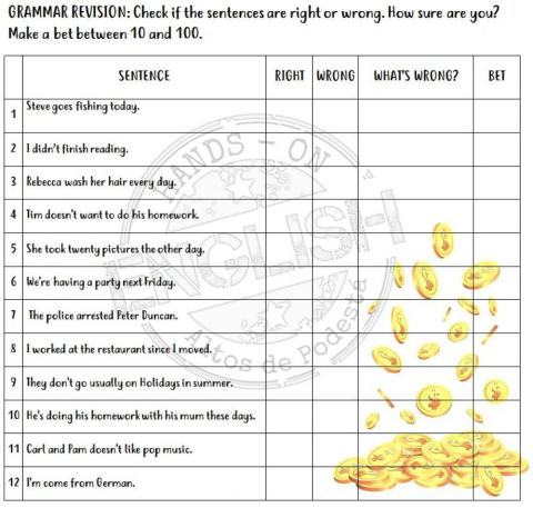 BETS: Present Simple, Continuous, Perfect and Simple Past