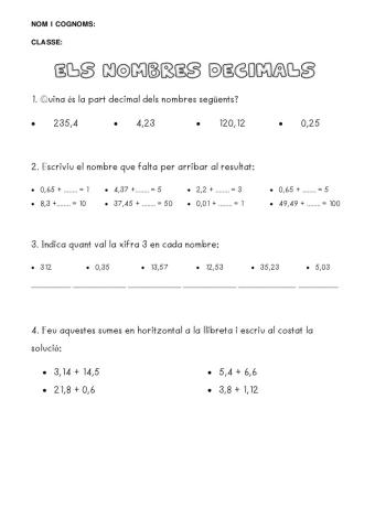 Nombres decimals