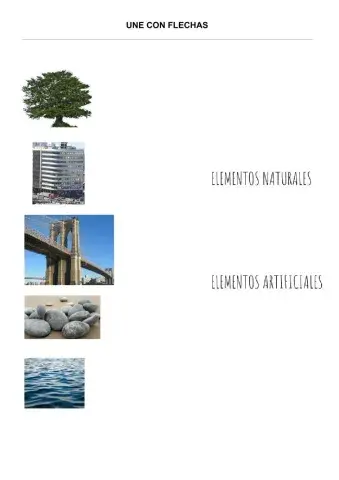 Elementos naturales y artificiales