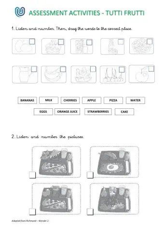 TUTTI FRUTTI - Assessment