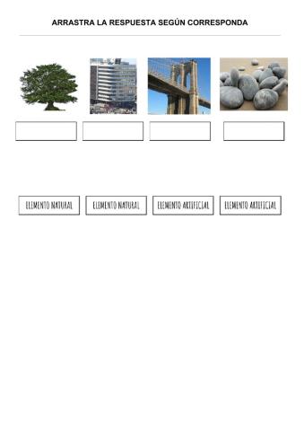 Elementos naturales y artificiales