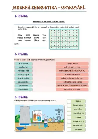 Jaderná energetika - opakování