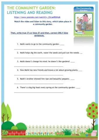 At the community garden