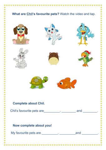 Chil's favourite pets