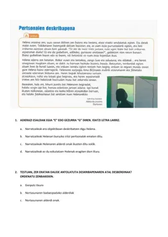 Pertsonaien deskribapena