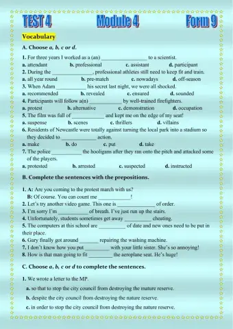 Test 4 Module 4 To the Top 4a