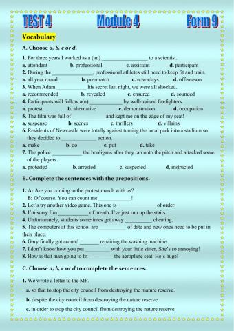 Test 4 Module 4 To the Top 4a