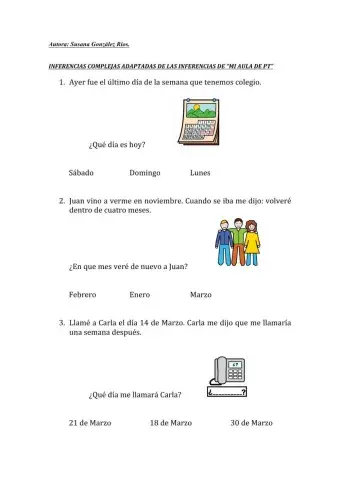 Inferencias complejas adaptadas de mi aula de PT