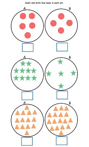 Sets: Counting up to 20