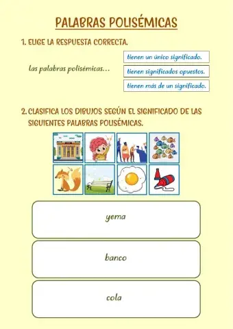 Palabras polisémicas 1