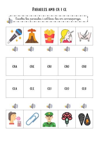 Paraules amb Cr i Cl