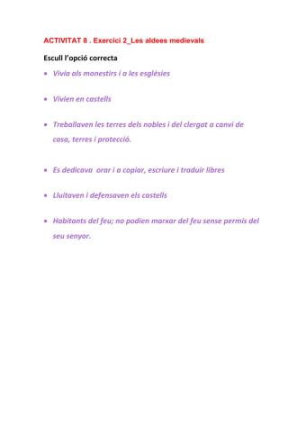 Les aldees medievals