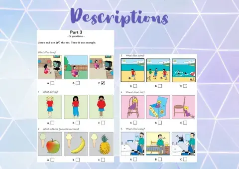 STARTERS Listening: Descriptions