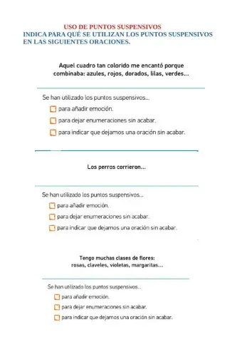 Uso puntos suspensivos