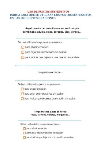 Uso puntos suspensivos