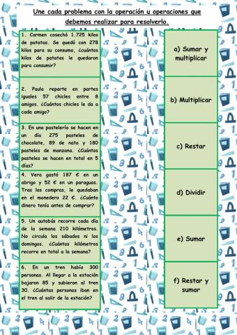 Problemas y operaciones