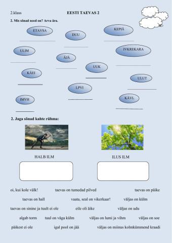 Eesti taevas 2.   2.klass