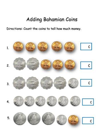 Adding Bahamian Coins