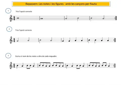 Repàs de notes i figures